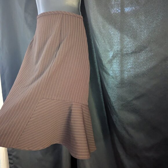 Snap skirt brown striped size 11 - Picture 3 of 8